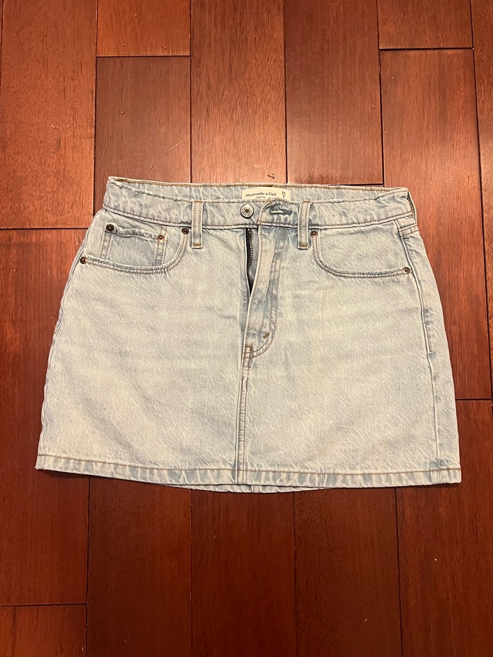 Abercrombie & Fitch Light Blue Denim Mini Skirt